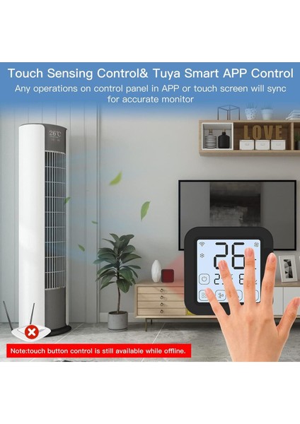 Tuya Destekli Akıllı Wifi Ir Klima Kontrolü Denetleyici Termostat LCD Ekran Sıcaklık Nem Sensörü modelleri