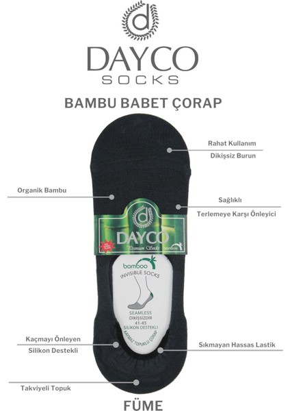 Erkek Bambu Premium Babet Çorap 4'lü Set Siyah/lacivert/gri/füme fırsatları