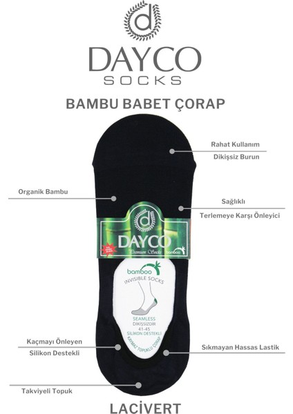 Erkek Bambu Premium Babet Çorap 4'lü Set Siyah/lacivert/gri/füme indirimleri