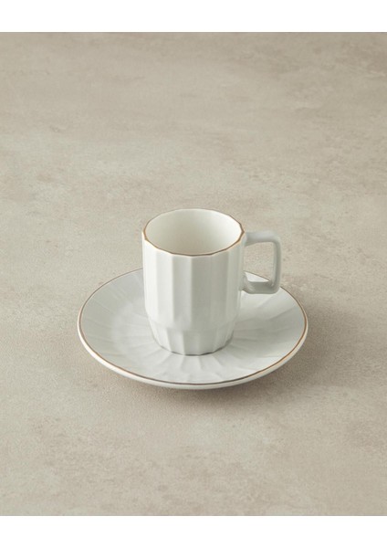 Beyaz 80 ml Kahve Fincan Takımı, Şık ve Kullanışlı, Modern Tasarım fiyatları