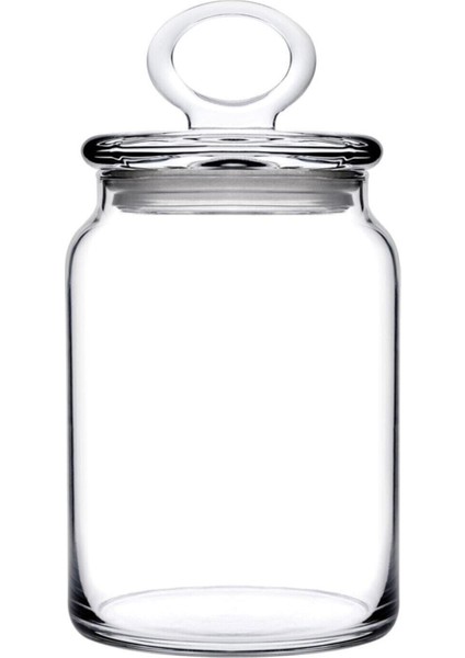 Beyaz 4'lü Cam Kapaklı Orta Kavanoz Seti, 860CC, Şık ve Kullanışlı Mutfak Düzeni fırsatları