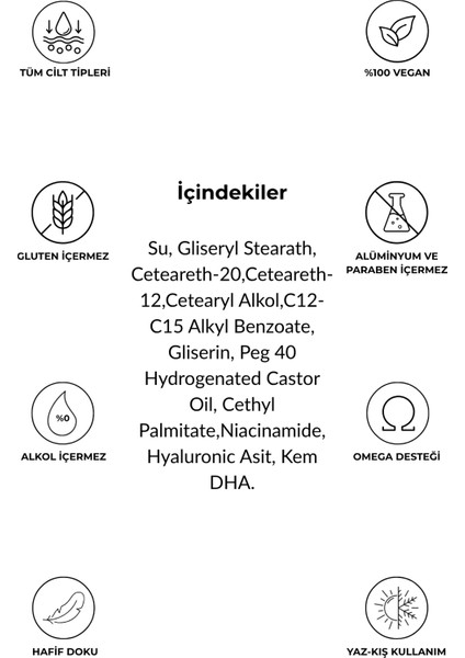 / Su Bazlı Nemlendirici Cilt,yüz Kremi / Tüm Cilt Tipleri fırsatları