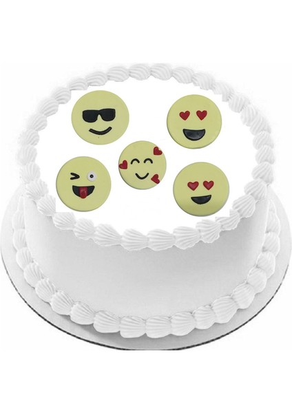 Şeker Hamurundan Emoji Set ile Pastalarınızı Süsleyin