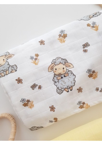 Yumuşak 2'li Pamuklu Müslin Örtü ve Battaniye, Bebek Kundak, Omuz Bezi, Emzirme Örtüsü fiyatları