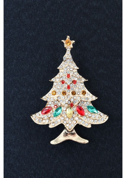 Gold Noel Ağacı Broş. Taşlı Yılbaşı Ağacı Broş. Yaka Iğnesi Broş. Çam Ağacı Broş. Kadın Broş. Broş. fırsatları
