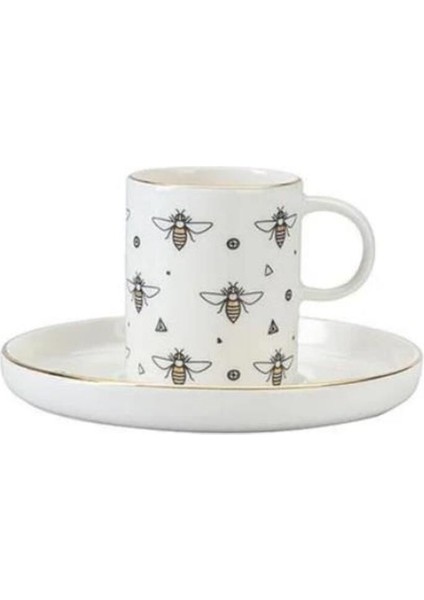 Turuncu 2 Kişilik Kahve Takımı, Şık ve Zarif Tasarım, 85CC Kapasiteli fiyatları