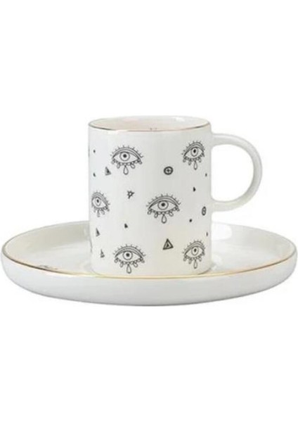 Turuncu 2 Kişilik Kahve Takımı, Şık ve Zarif Tasarım, 85CC Kapasiteli fırsatları