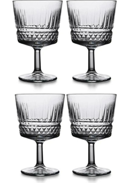 Turuncu 4'lü Elsia Kokteyl Kadehi 260CC Seti