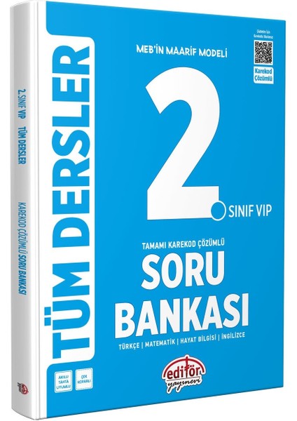 2. Sınıf Vip Tüm Dersler Soru Bankası Editör Yayınları