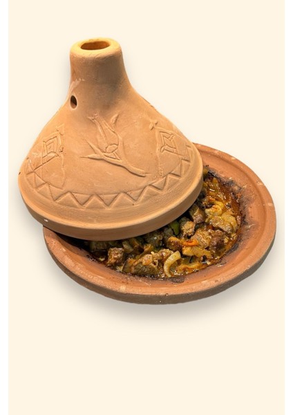 Kahverengi Orta Boy Fas Tencere 30X25 cm 3-4 Kişilik fiyatları