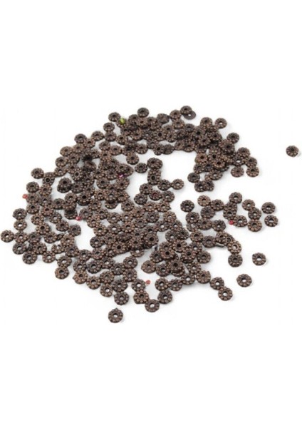 6 mm Zamak Ortadan Delikli Bakır Pul Payet (30 gr 65 Adet)