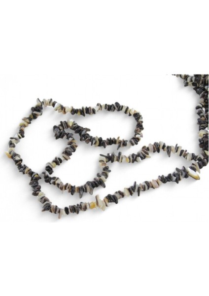 Siyah Gri Desenli Kırık Taş Boncuk (250 Adet) fiyatları