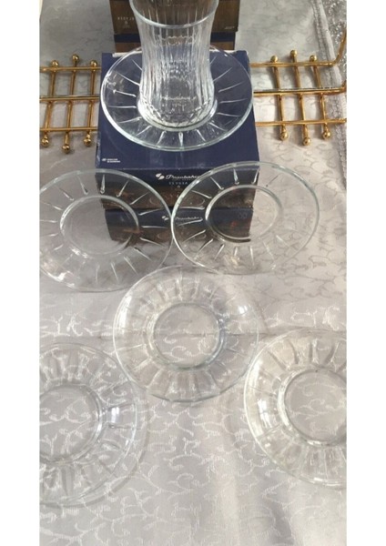 12'li Turuncu Çay Tabağı Seti Şık ve Kullanışlı Ev Dekoru Aksesuarı