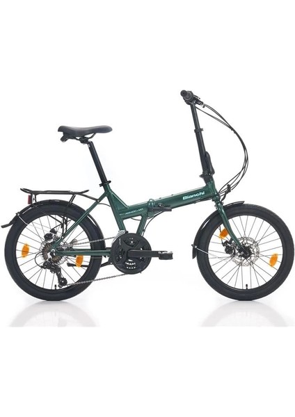 Bıanchı Adhoc Katlanır Bisiklet 380H Md 20 Jant 21 Vites Tourney Green Celeste Glossy