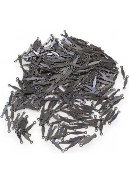 Ince Uzun Mekik Desenli Paslanmaz Pirinç Pul 10ADET (Küpe Aparatı, Bileklik Ucu, Broş Aksesuar)