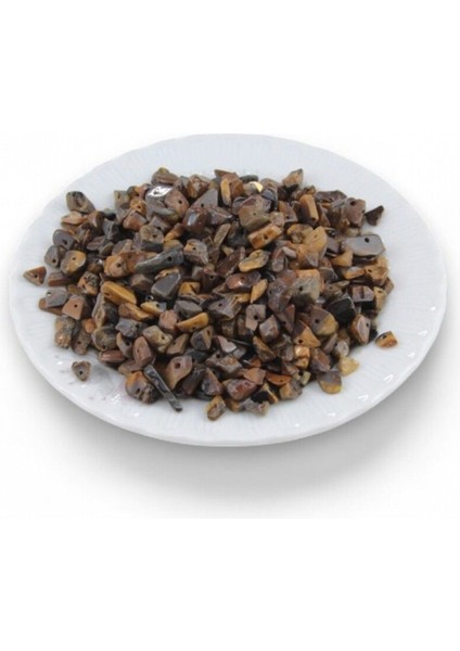 Kahve Siyah Kırık Taş Boncuk (250 Adet)