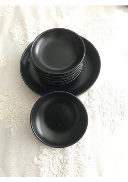 7 Parça Çerez Takımı, Mat Siyah, Şık ve Kullanışlı Set fiyatları