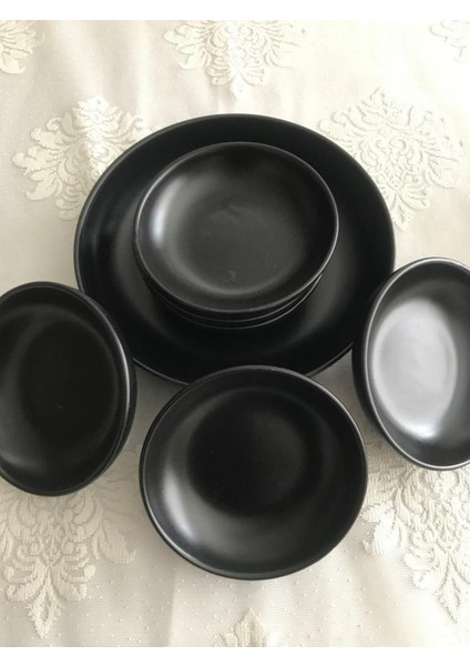 7 Parça Çerez Takımı, Mat Siyah, Şık ve Kullanışlı Set fırsatları