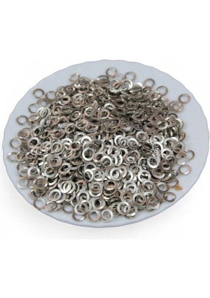 Halka Gümüş Pirinç 7x1,5 mm Pul Payet (20 gr 210 Adet) fiyatları