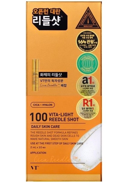 Vita-Light Reedle Shot 100 (Stick) - Mikro Tane Yapılı C Vitamin Içerikli Serum 2ml x 10PCS