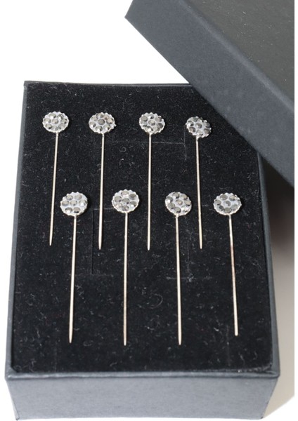 8’li Gri Taşlı Eşarp ve Şal Iğnesi. Eşarp Iğnesi. Şal Iğnesi. Türban Iğnesi. Başörtü Iğnesi. modelleri