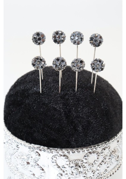 8’li Gri Taşlı Eşarp ve Şal Iğnesi. Eşarp Iğnesi. Şal Iğnesi. Türban Iğnesi. Başörtü Iğnesi. fırsatları