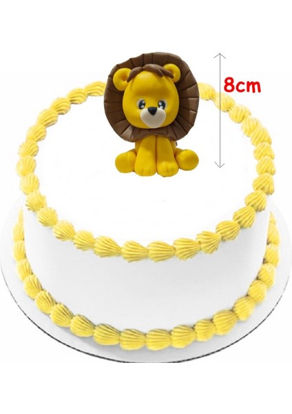 Aslan Figürü Şeker Hamurundan Pasta Süsü 8 cm Ebat Ekranda Görülen Renk Gelecek fiyatları