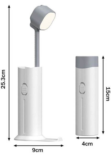 Şarjlı Dokunmatik 20 LED Masa Lambası, Ayarlanabilir Parlaklık, 4800MAH Powerbank modelleri