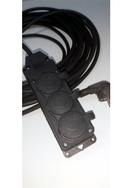 Uzun Kalın Sağlam 15 Metre Topraklı 3x2,5 mm Bakır Telli 3 Lü Kapaklı Prizli Fişli Uzatma Kablosu modelleri