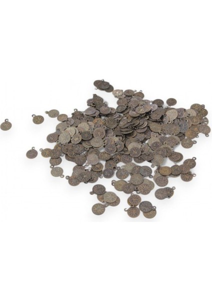 10 mm Yoğun Minik Desenli Metal Pul 15 Adet (Küpe Aparatı, Bileklik Ucu, Broş Aksesuar)