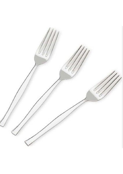 Şık ve Sade 6'lı Poşetli Yemek Çatal Seti, Çok Renkli ve Kullanışlı.