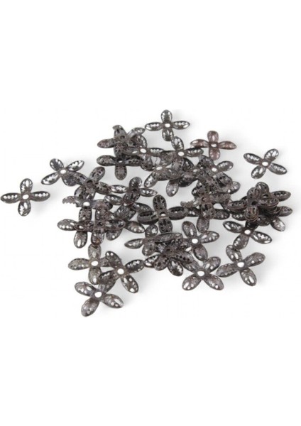 Dört Kanatlı 30X30 mm Bombeli Pervane Çiçek Modeli 10 Adet