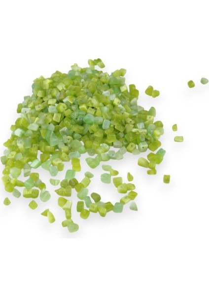 Yeşil Doğal Kırık Taş Boncuk (150 Adet)