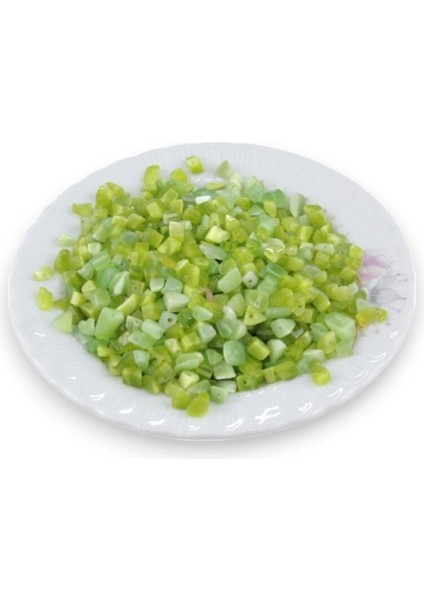 Yeşil Doğal Kırık Taş Boncuk (150 Adet) fiyatları