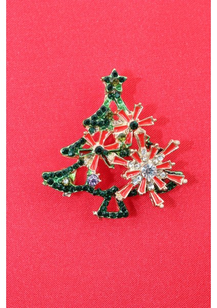 Yeni Yıl Ağacı Broş. Taşlı Noel Ağacı Broş. Yaka Iğnesi Broş. Yılbaş Ağacı Broş. Kadın Broş. Broş modelleri