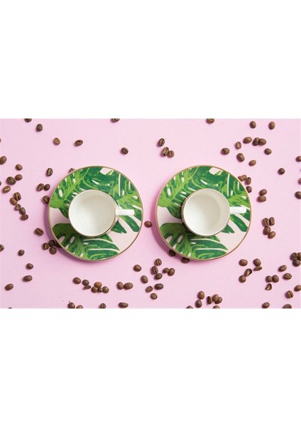 Pembe 4 Parça Kahve Takımı, Şık ve Zarif Tasarım fiyatları