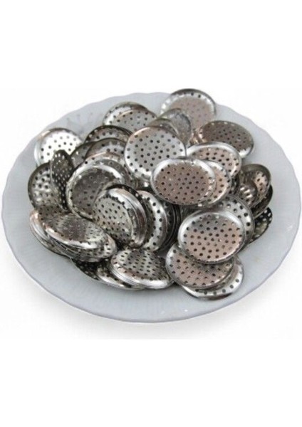25 mm Süzgeç Şekilli Gümüş Pul Payet (20 gr 30 Adet) fiyatları