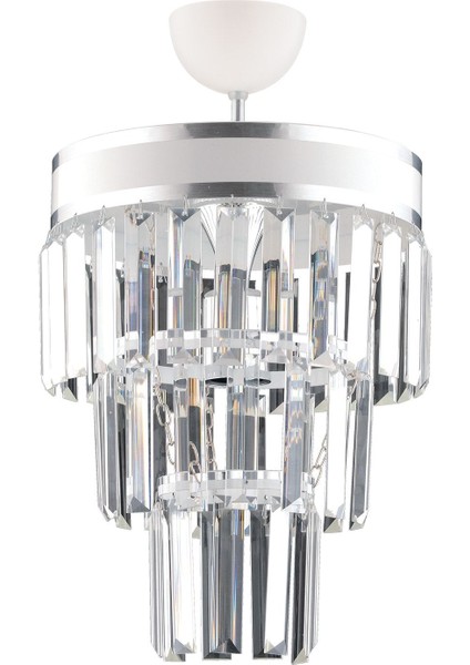 Beyaz Üç Katlı Kristal Avize, Şık ve Zarif Aydınlatma Seçeneği fiyatları