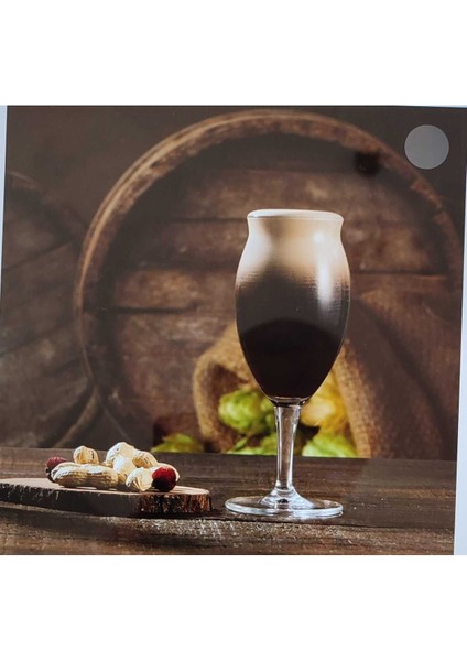 Şık 4'lü Bira Bardağı Seti, 410CC, Beyaz, Dayanıklı ve Estetik Tasarım