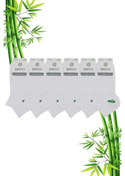 Bambu Erkek Premium Patik Beyaz Çorap 6'lı Set fiyatları