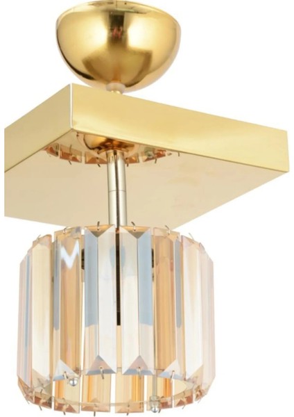 Lara Tekli Gold Kare Y-10 Avize modelleri