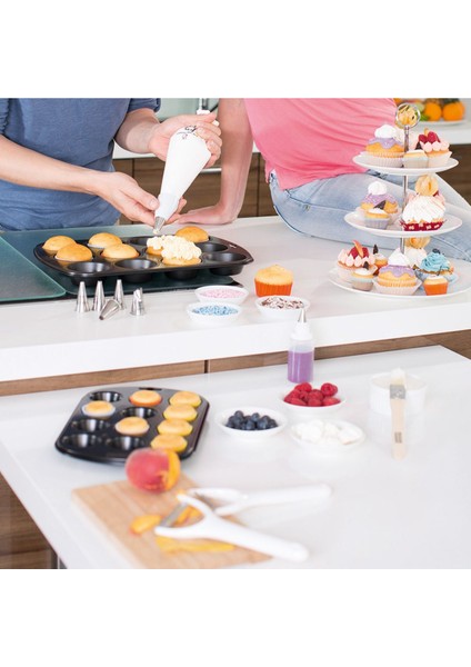 Mini Muffin Kalıp, 12 Hazneli, 29X18 Cm, Beyaz Renkli, Ev ve Fırın Kullanımı Için Ideal fiyatları