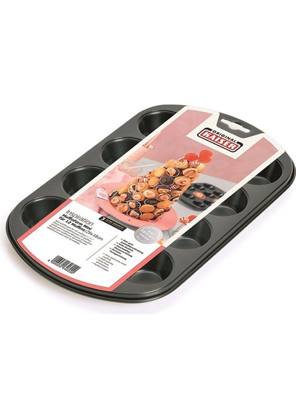 Mini Muffin Kalıp, 12 Hazneli, 29X18 Cm, Beyaz Renkli, Ev ve Fırın Kullanımı Için Ideal modelleri