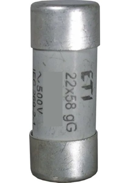 CH22GG-80A ,22X58MM 80A Gg/yavaş Kartuş Sigorta