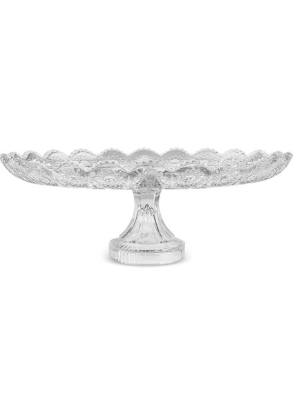 Bölmeli Kristal Cam Tatlı Sunum Tabağı 36 Cm, Şık ve Kullanışlı Tasarım fırsatları