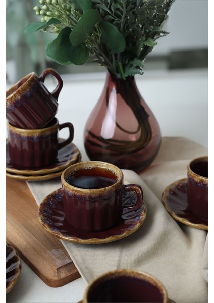 Renkli 12 Parça Çay Takımı, 6 Kişilik, Şık ve Zarif Tasarım fiyatları