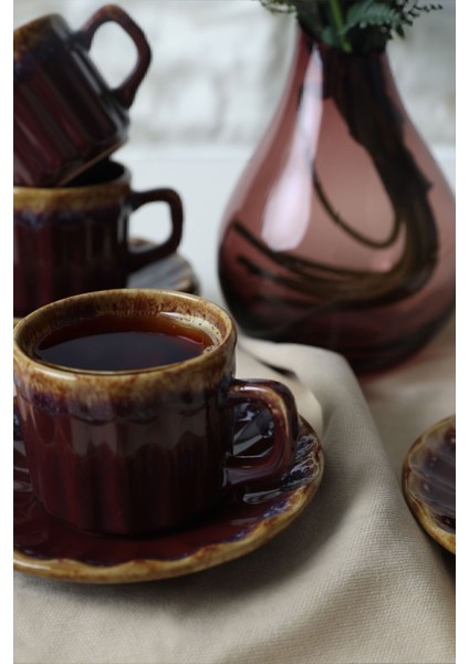 Renkli 12 Parça Çay Takımı, 6 Kişilik, Şık ve Zarif Tasarım modelleri