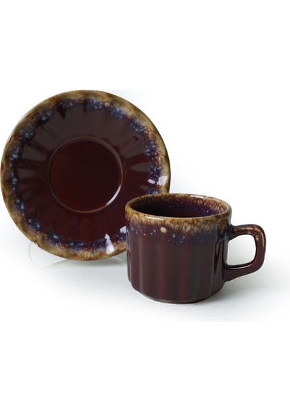 Renkli 12 Parça Çay Takımı, 6 Kişilik, Şık ve Zarif Tasarım