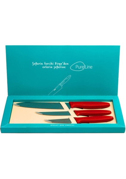 3'lü ve 460213 Kodlu Mutfak Bıçak Seti, Kaliteli ve Şık Tasarım
