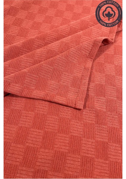 Küçük Dama Desenli %100 Pamuk Tek Kişilik Yatak Örtüsü, Otel Tarzı Lüx Pike